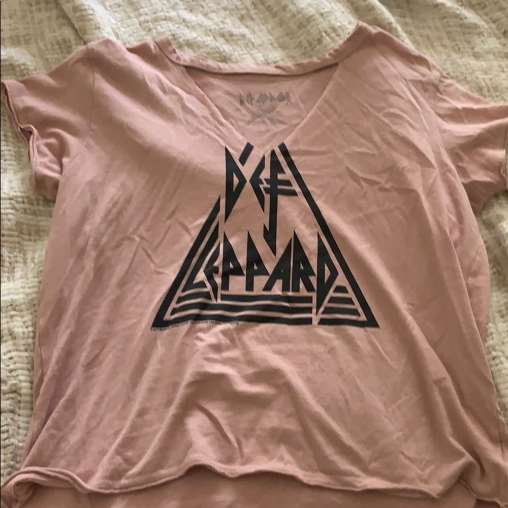Pink logo t- shirt